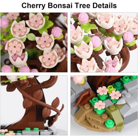 Mini Bricks Flowers Bonsai Model 426 pcs Creative DIY Simulation Mini - Picture 5 of 7